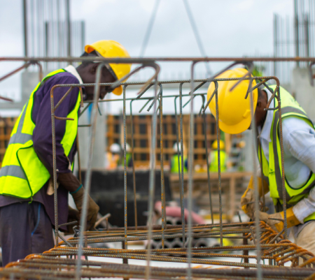 two construction workers